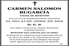 Carmen Salomon Rugarcía